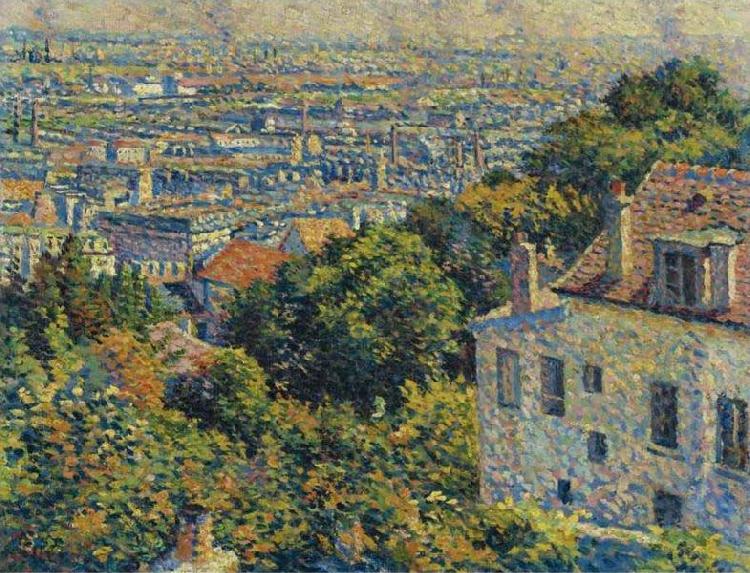 Maximilien Luce Montmartre, de la rue Cortot, vue vers saint-denis China oil painting art